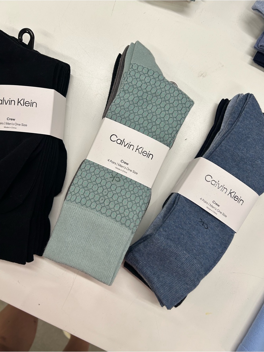 Calvin Klein Men’s Crew Socks – Mint Green Pack new with tag